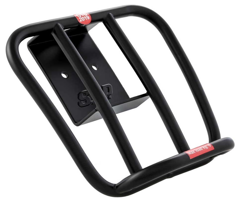 Bagagerek achteraan 70's voor Vespa GTS / GTS Super HPE 125-300 ('19-), mat zwart