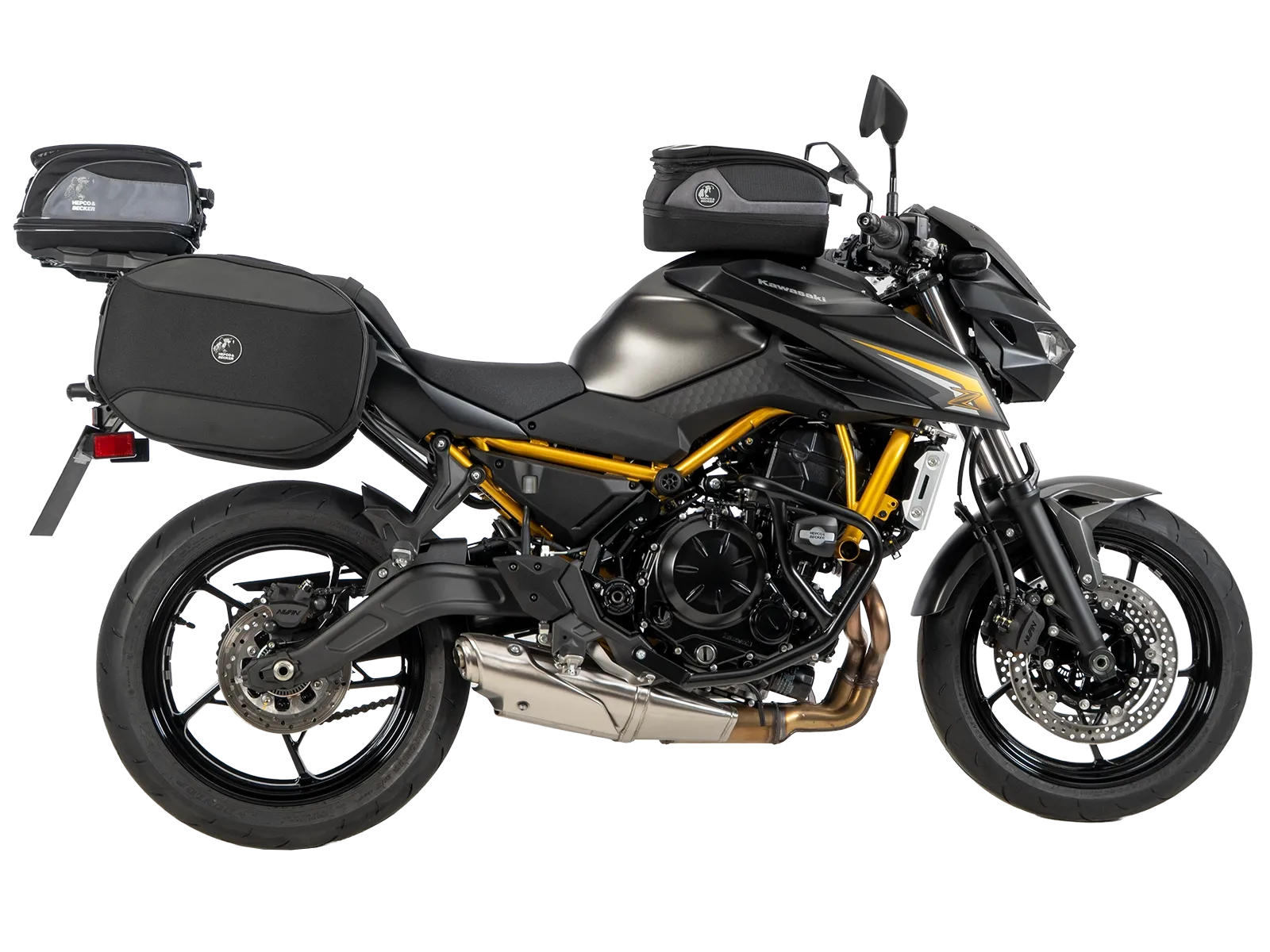 C-Bow zijdrager zwart voor Kawasaki Z 650 S (26-) Hepco & Becker