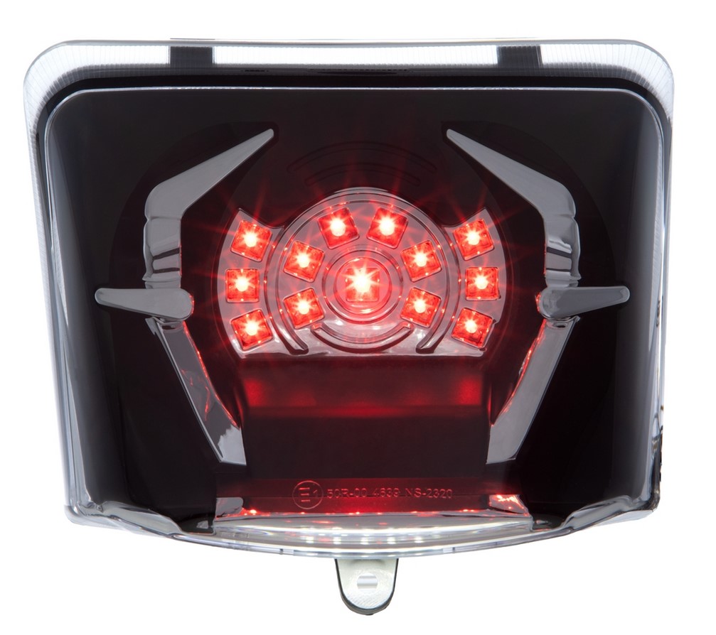 Achterlicht MK II LED voor Vespa GTS/GTS Super/GTV 125-300cc HPE ('18-), duidelijk