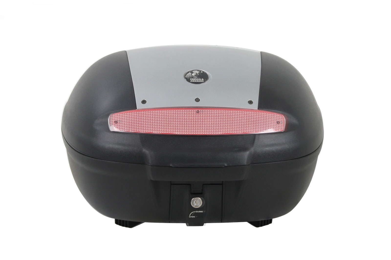 Journey Topcase 50 zilver incl. universele topkoffer pallet voor dragers van derden Hepco & Becker