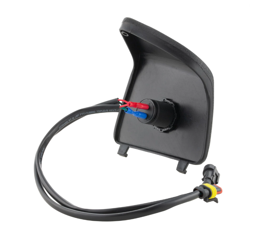 Bagageruimteafdekking links met USB-aansluiting voor Vespa GTS/GTS Super/GTV/GT, zwart