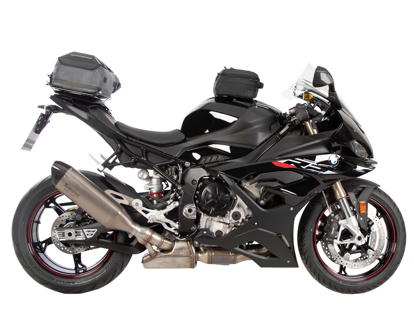 Bagagerekverlenging zwart voor combinatie met sportrek voor BMW S 1000 RR (23-)