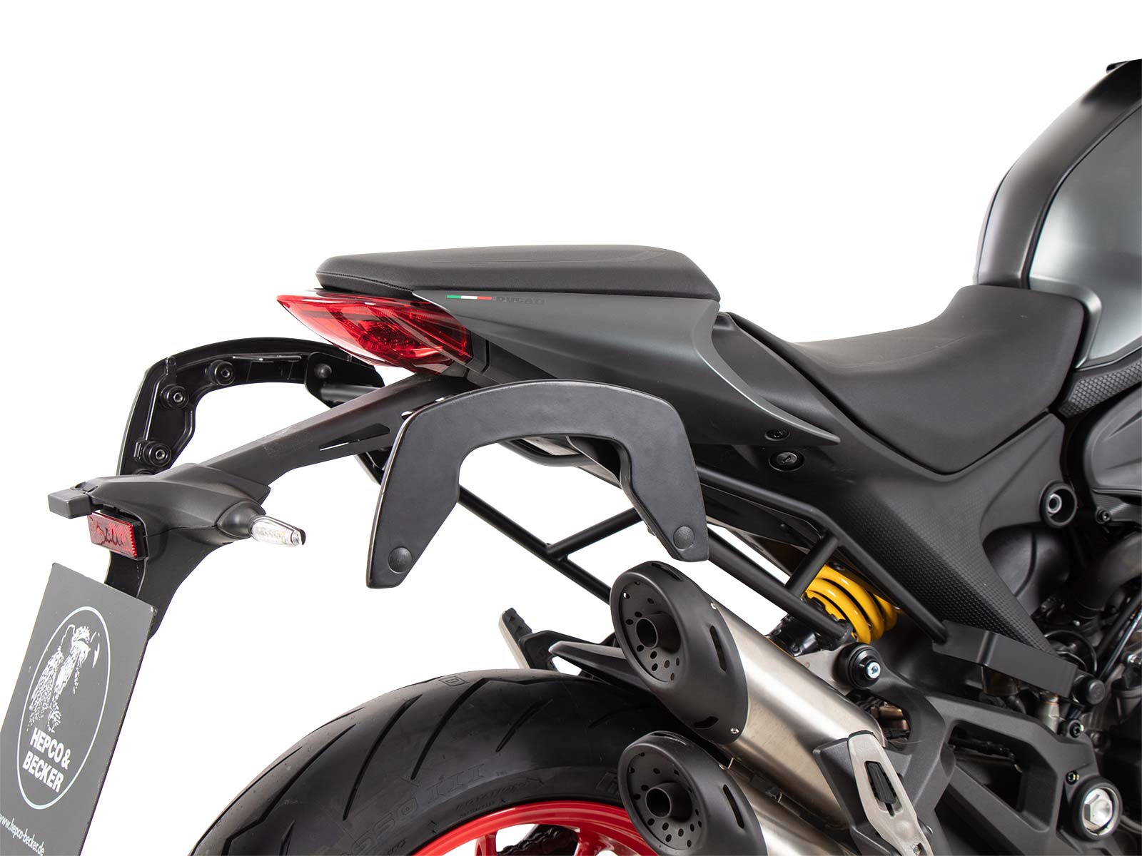 C-Bow zijdrager zwart voor Ducati Monster 937 / 937+ (21-) Hepco & Becker