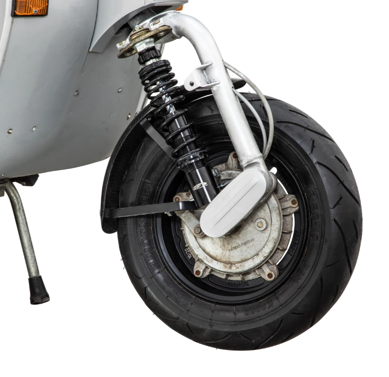 Spatbord Garelli Race EVO II voor Vespa PX 80-200ccm, carbon, houder zwart