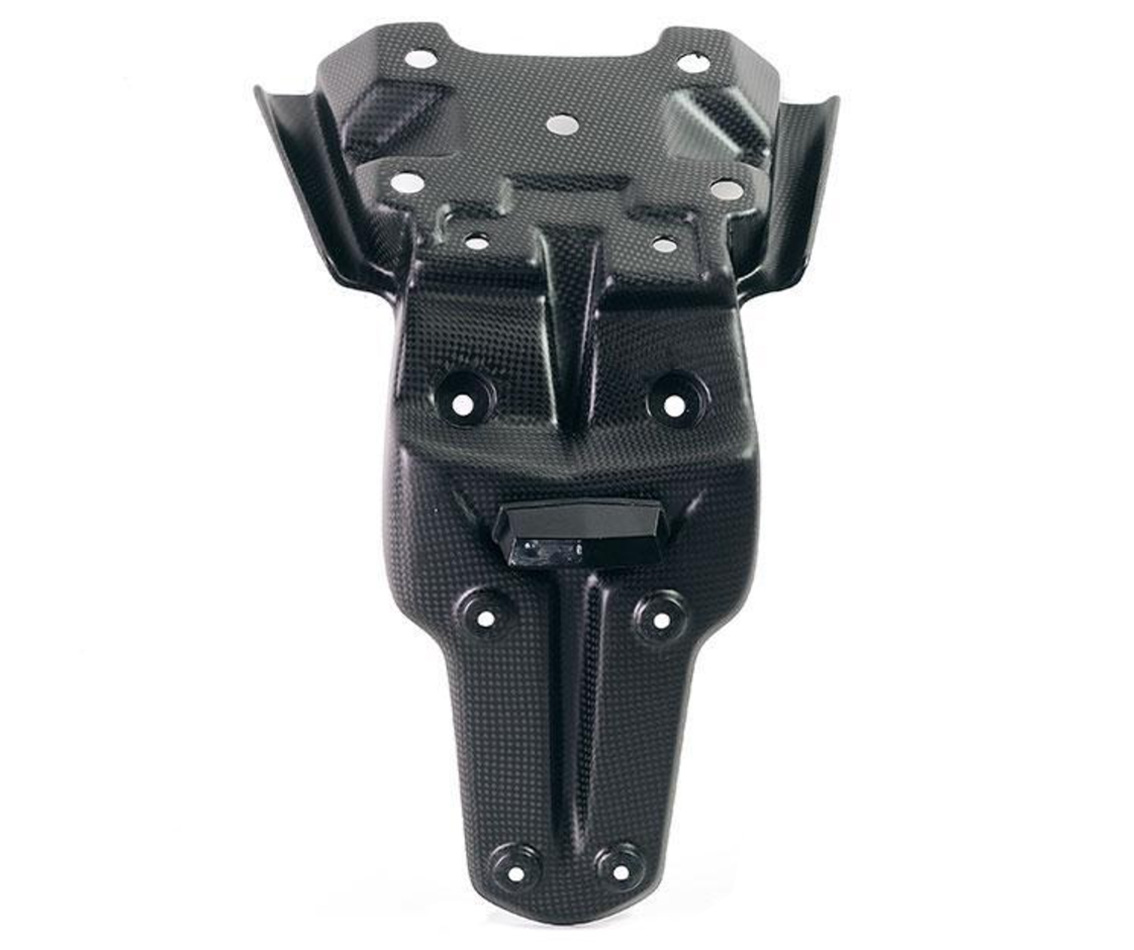 Korte koolstof kentekenplaathouder voor Yamaha Ténéré 700 (19-24)