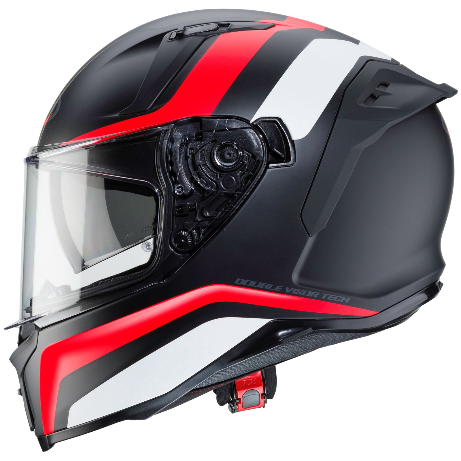 Caberg Helm Avalon Blast, mat-zwart/wit-rood