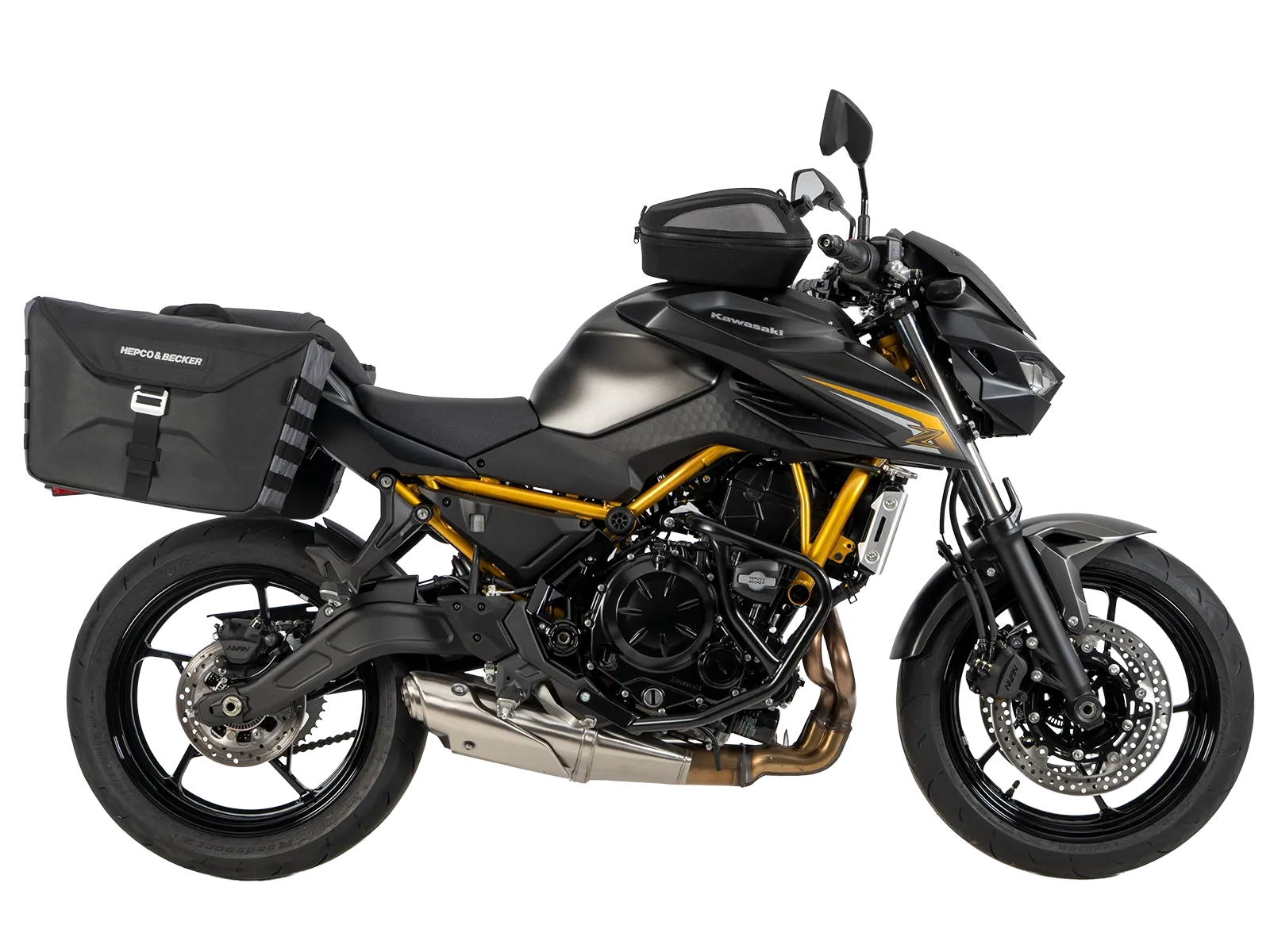 C-Bow zijdrager zwart voor Kawasaki Z 650 S (26-) Hepco & Becker