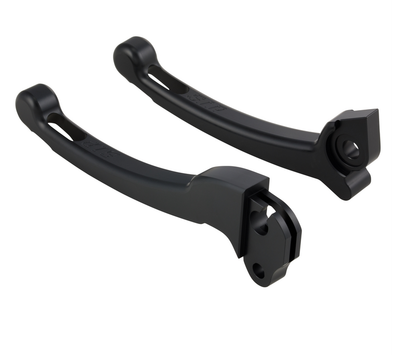 Sport hendelset koppeling/rem voor Vespa PX 125-200ccm, HBZ Grimeca, rechts/links, mat zwart
