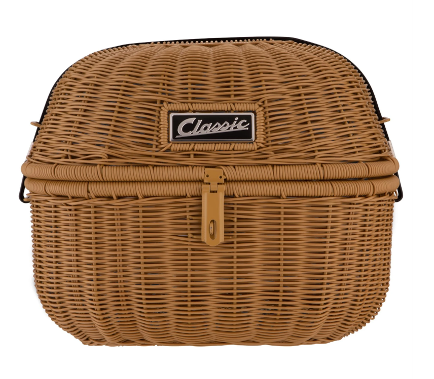 Bagagemandset "Classic" met bagagerek voor Vespa LX/LXV/S 50-150cc, bruin