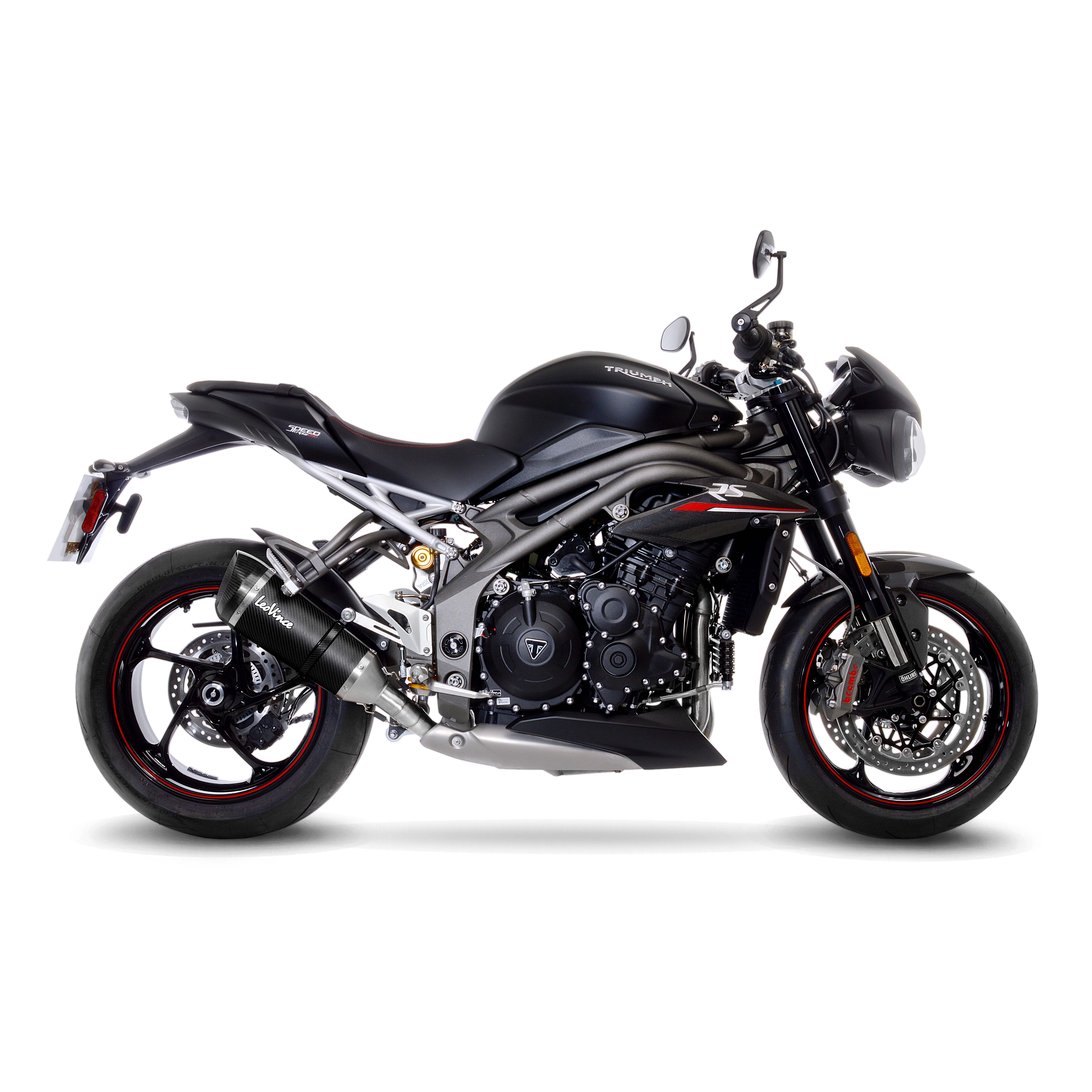 LeoVince uitlaatsysteem Factory S, carbon, slip on voor Triumph Speed Triple 1050 RS / S (18-19)