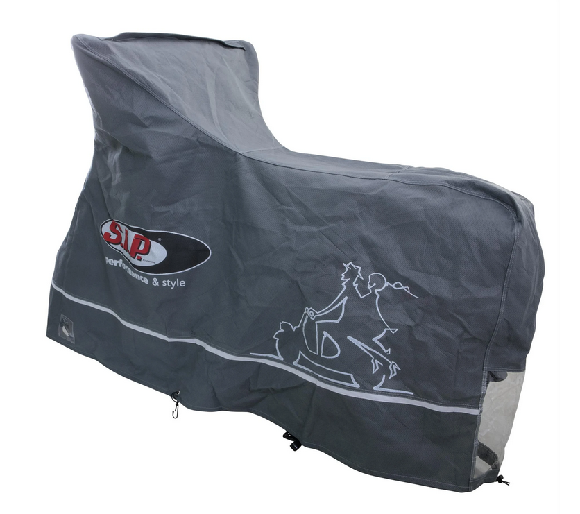 Inklapbare garage Indoor PREMIUM 2.0 voor Vespa ET2/ET4/LX/LXV/S/Primavera/Sprint, maat L, grijs