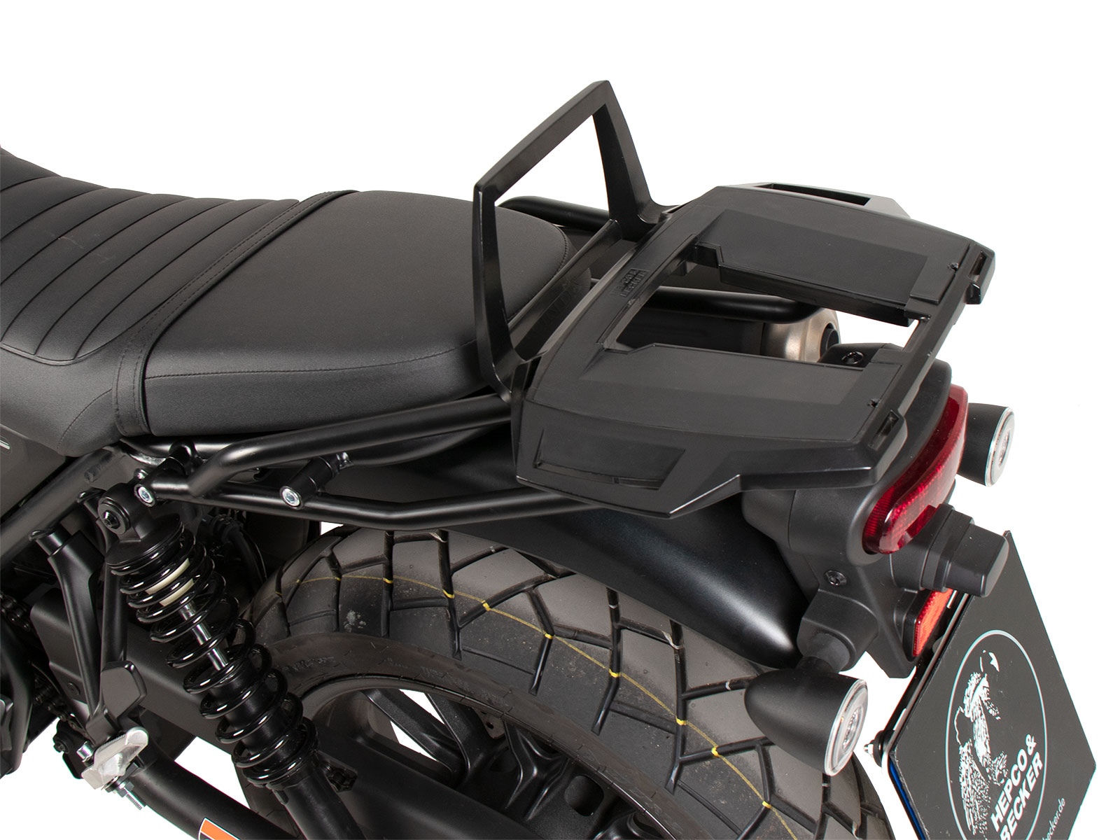 Alurack topkoffer zwart voor Honda CL 500 Scrambler (23-) Hepco & Becker
