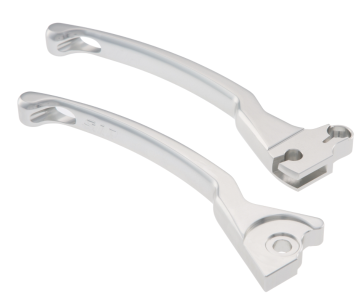 Sport hendelset rem links/rechts voor Vespa LX/LXV/S/Primavera/Sprint 50-150ccm, zilver