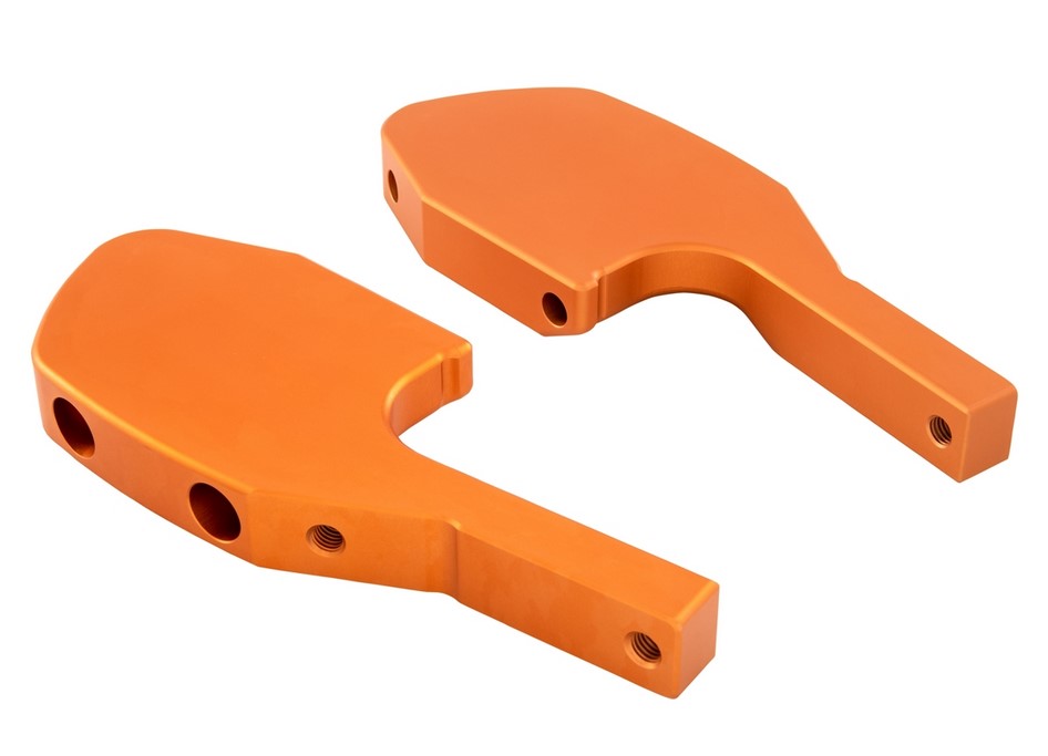 Voetsteun adapter achterbank voor Vespa GTS/GTS Super/GTV/GT 60/GT/GT L 125-300cc, mat oranje