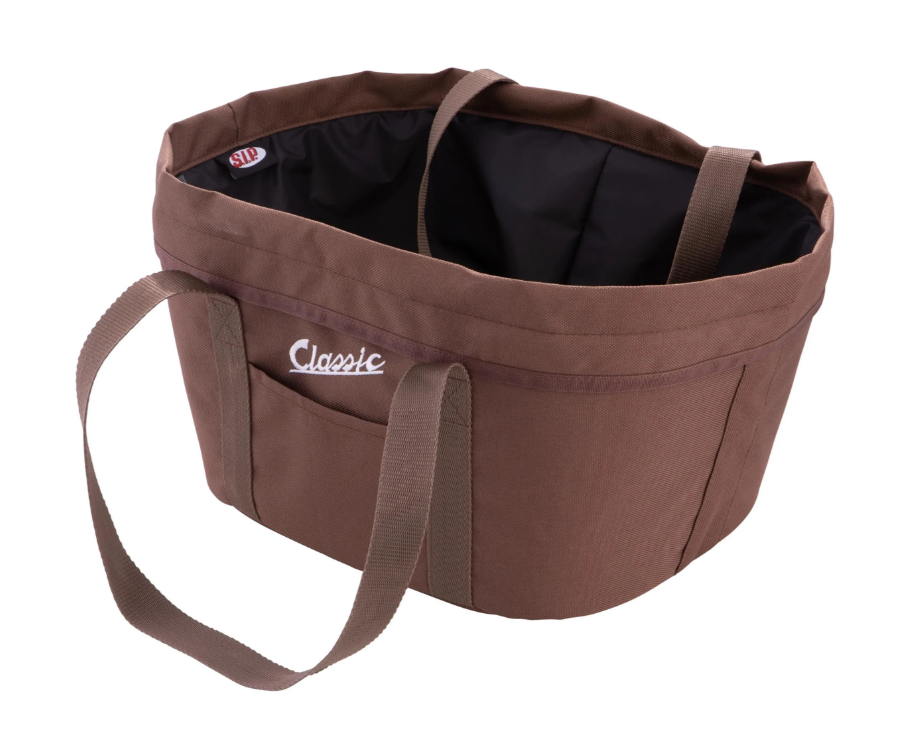 Bagagemandset "Classic" met bagagerek voor Vespa LX/LXV/S 50-150cc, bruin