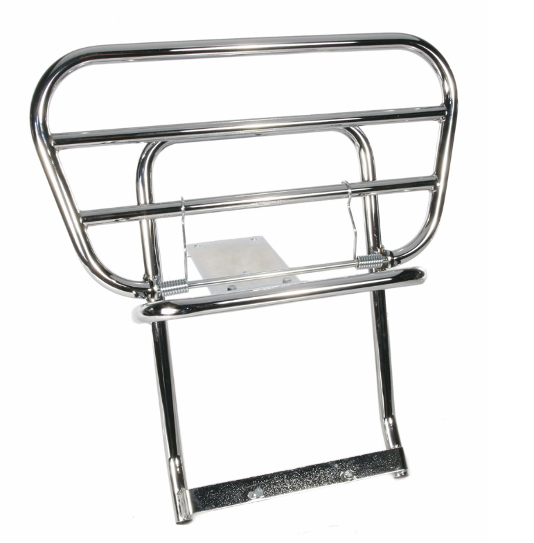 Bagagerek Traveller voor Vespa PX 80-200cc, opvouwbaar, chroom
