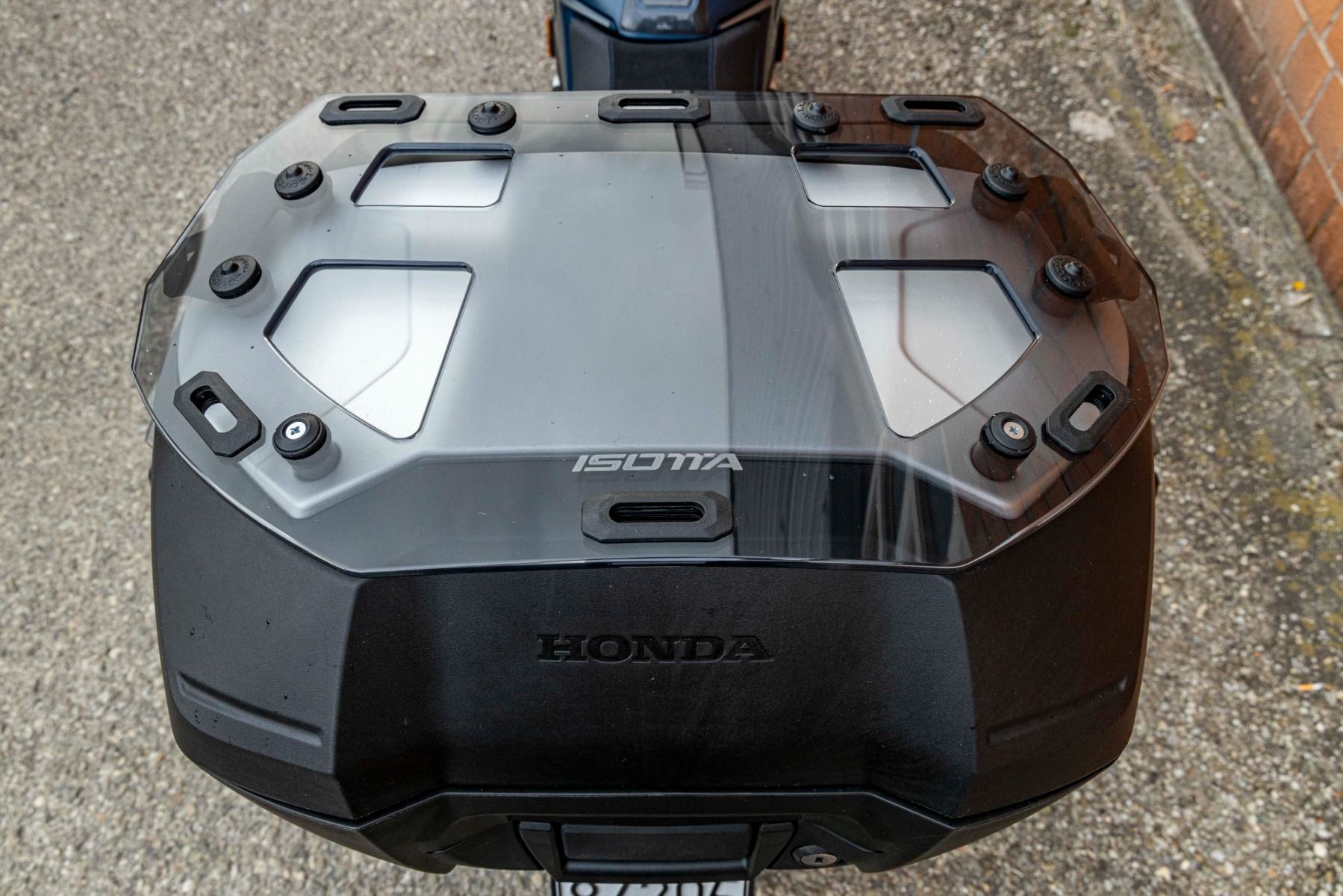 Bagagerek voor topkoffer Honda XL 750 Transalp /NT 1100 /ADV 750 /NC 750 X, PMMA, licht getint