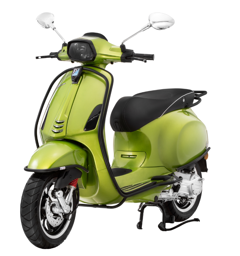 Crashbar zijafdekking voor Vespa Primavera/Sprint/Elettrica 50-150ccm, mat zwart