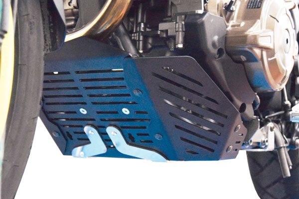 Aluminium motorbeschermplaat voor Honda CRF 1000 L Africa Twin, zwart