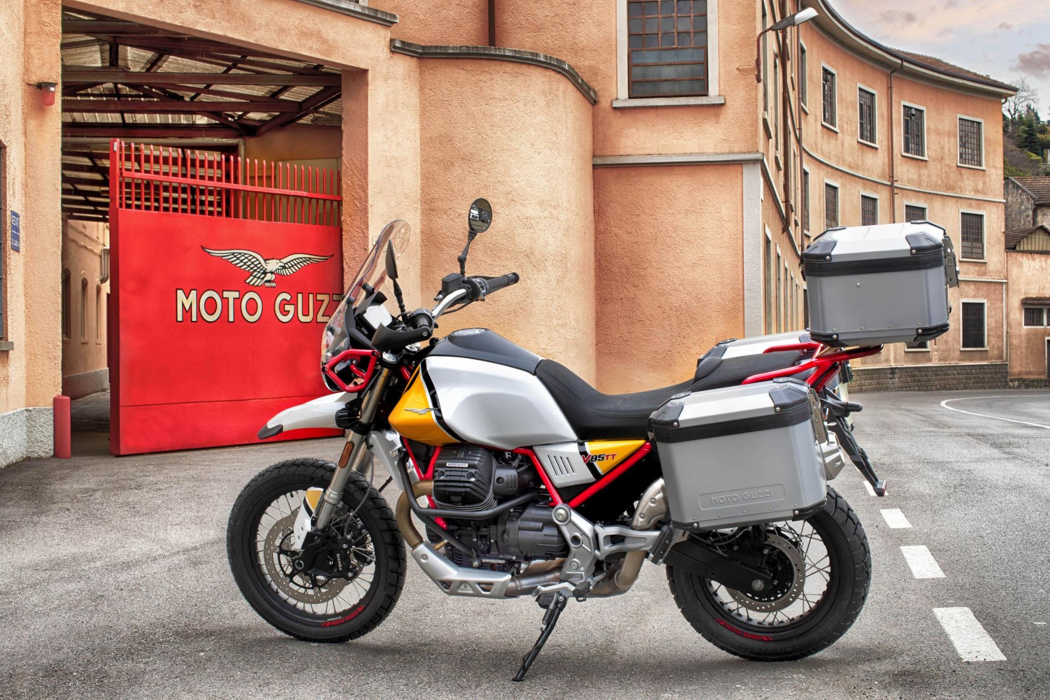 Originele aluminium topkoffer Moto Guzzi V85 TT