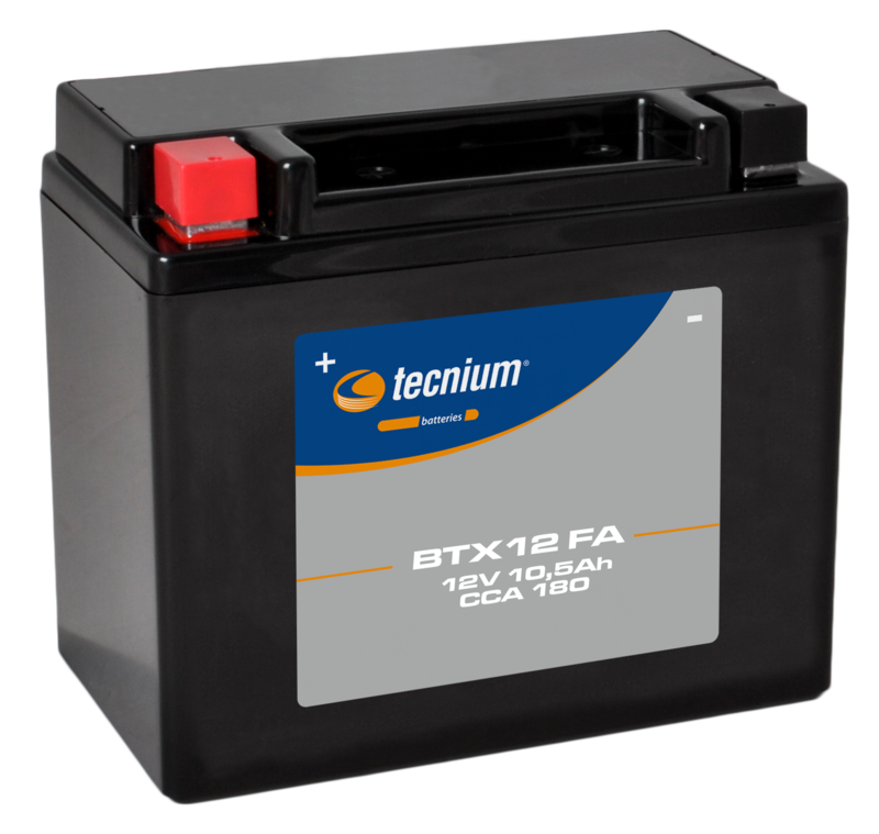 Tecnium onderhoudsvrije batterij geactiveerd in de fabriek - BTX12