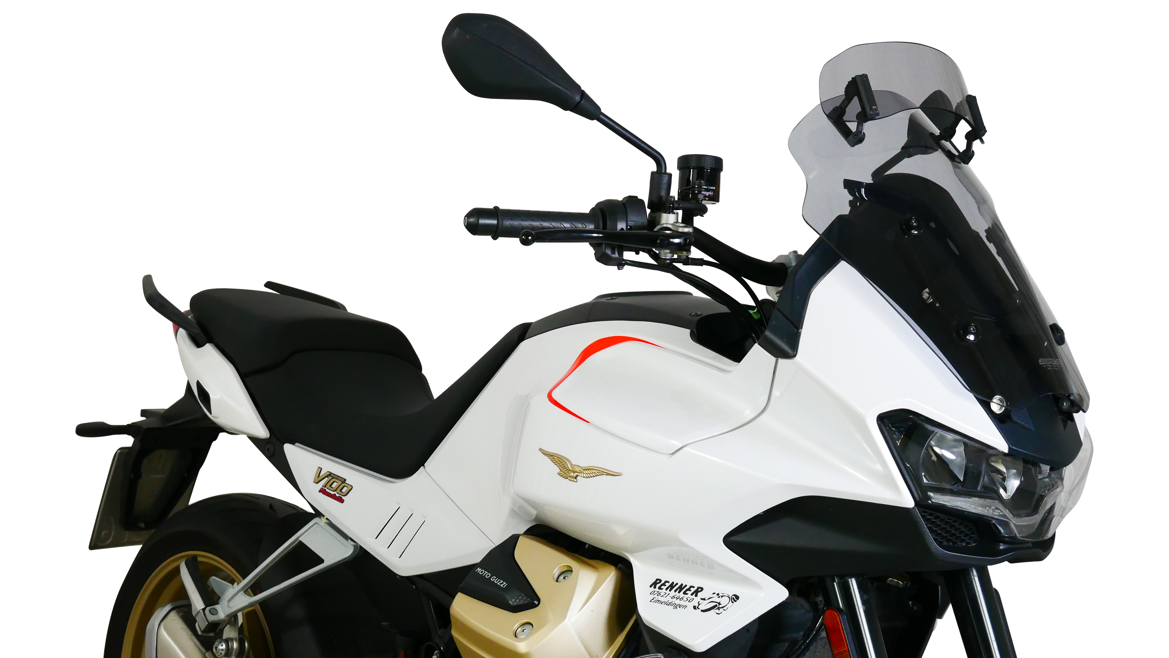 Windscherm Touring Vario MRA  "VTM" voor Moto Guzzi V100 Mandello