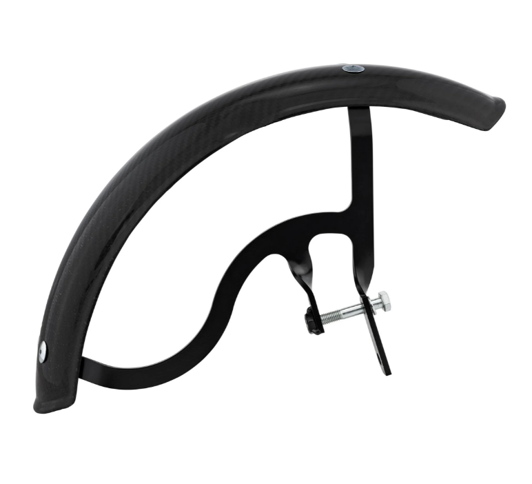 Spatbord Garelli EVO II voor Vespa PX 80-200ccm, carbon, houder zwart