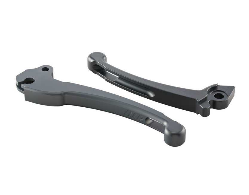 Sport hendelset koppeling/rem voor Vespa PX 125 -150cc, HBZ Hengtong, rechts/links, mat grijs