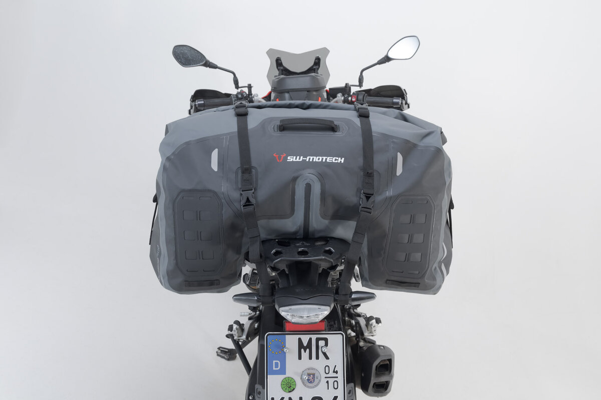 SW-Motech Drybag 700 achtertas voor Kawasaki KLE 300 Versys-X ABS, LE300C, zwart/grijs - SW Motech