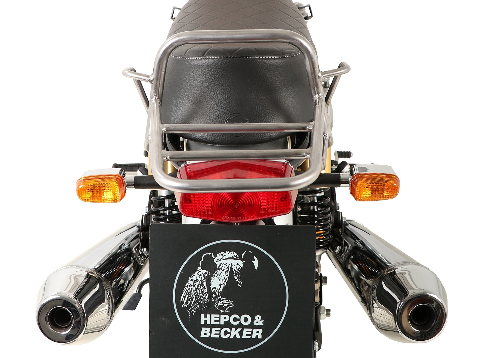 Buis bagagebrug topkofferdrager chroom voor Royal Enfield Interceptor (2018-)