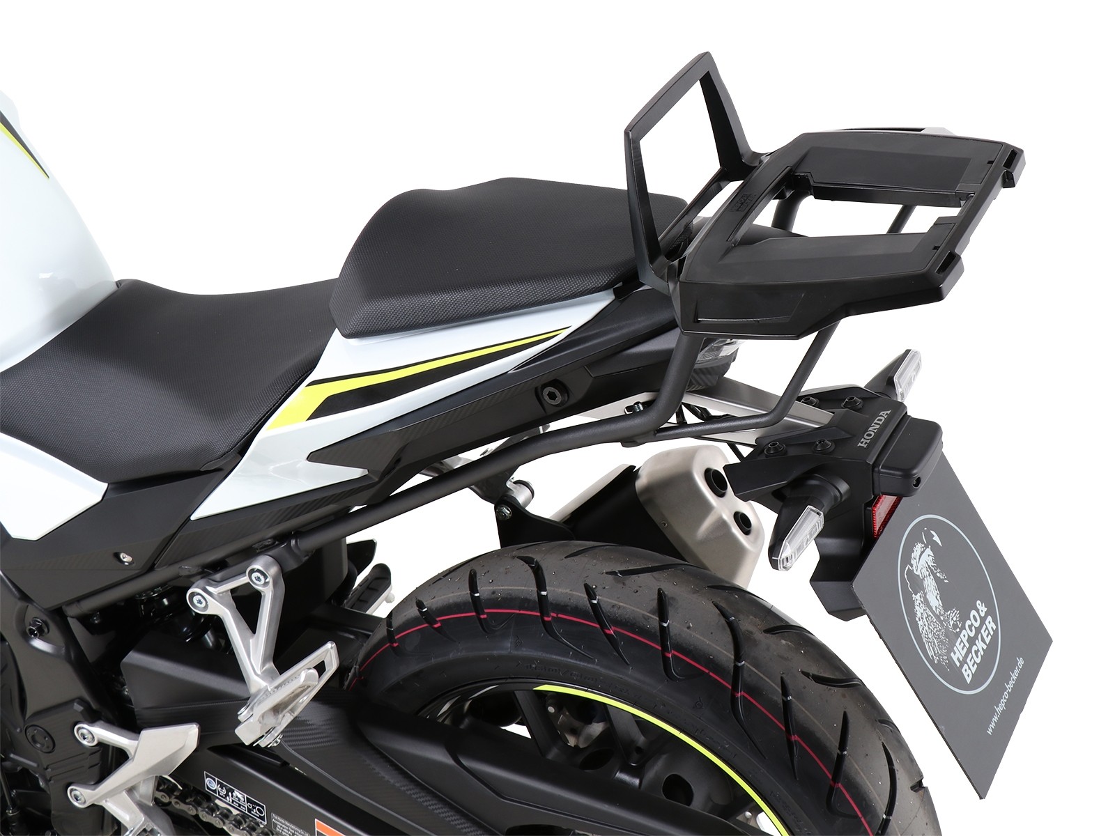 Alurack topkofferdrager antraciet voor Honda CBR 500 R (19-23) Hepco & Becker