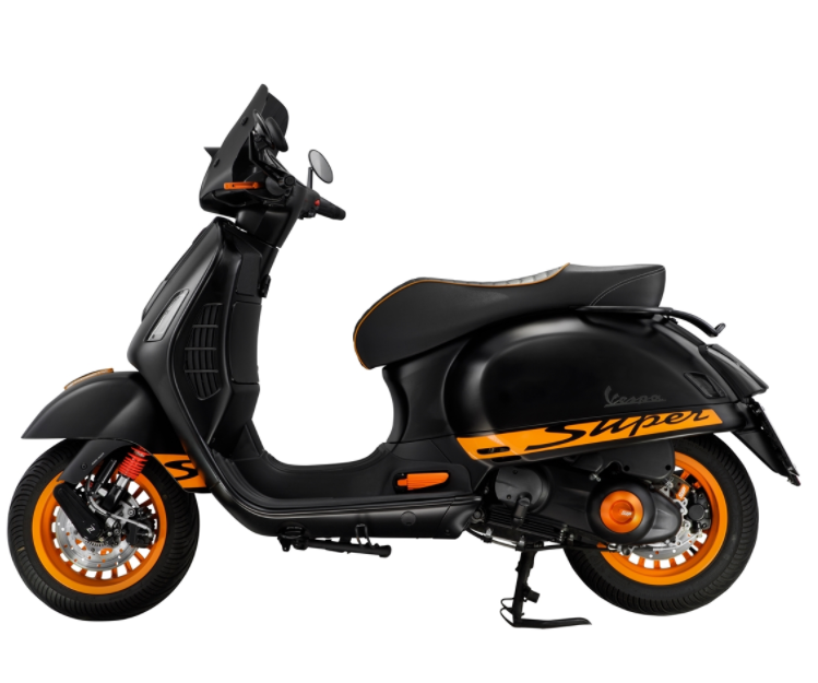 Hoes voor Vespa Primavera/Sprint 125-150cc d.w.z. 3V 4T AC, mat oranje