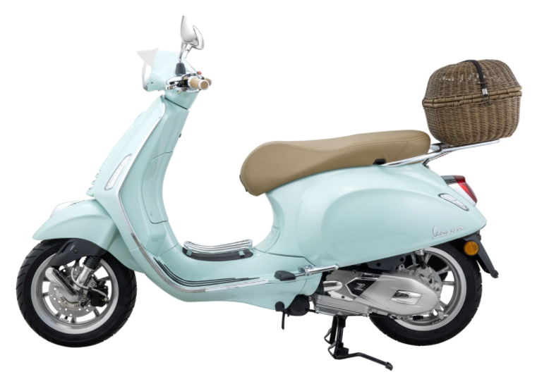 Klassiek bagagerek voor Vespa, donkerbruin