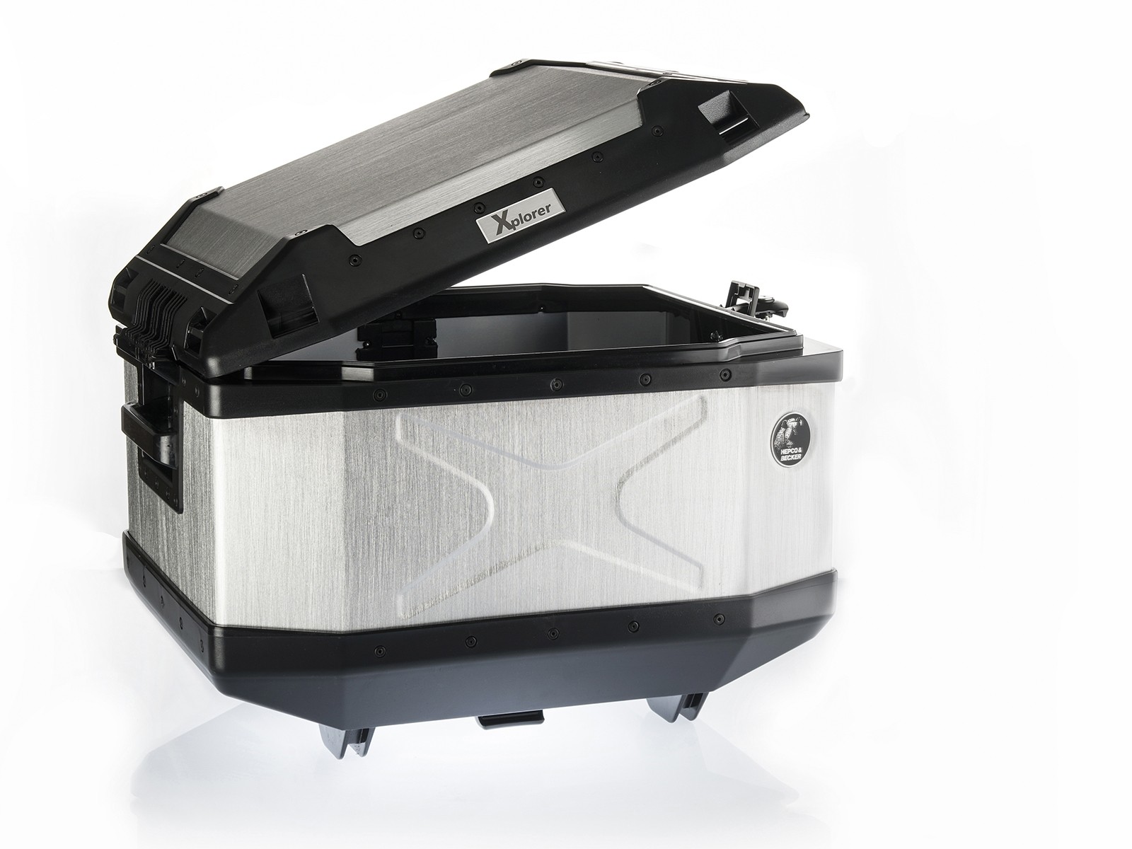 Topkoffer Alu Xplorer 45 zilver Hepco & Becker