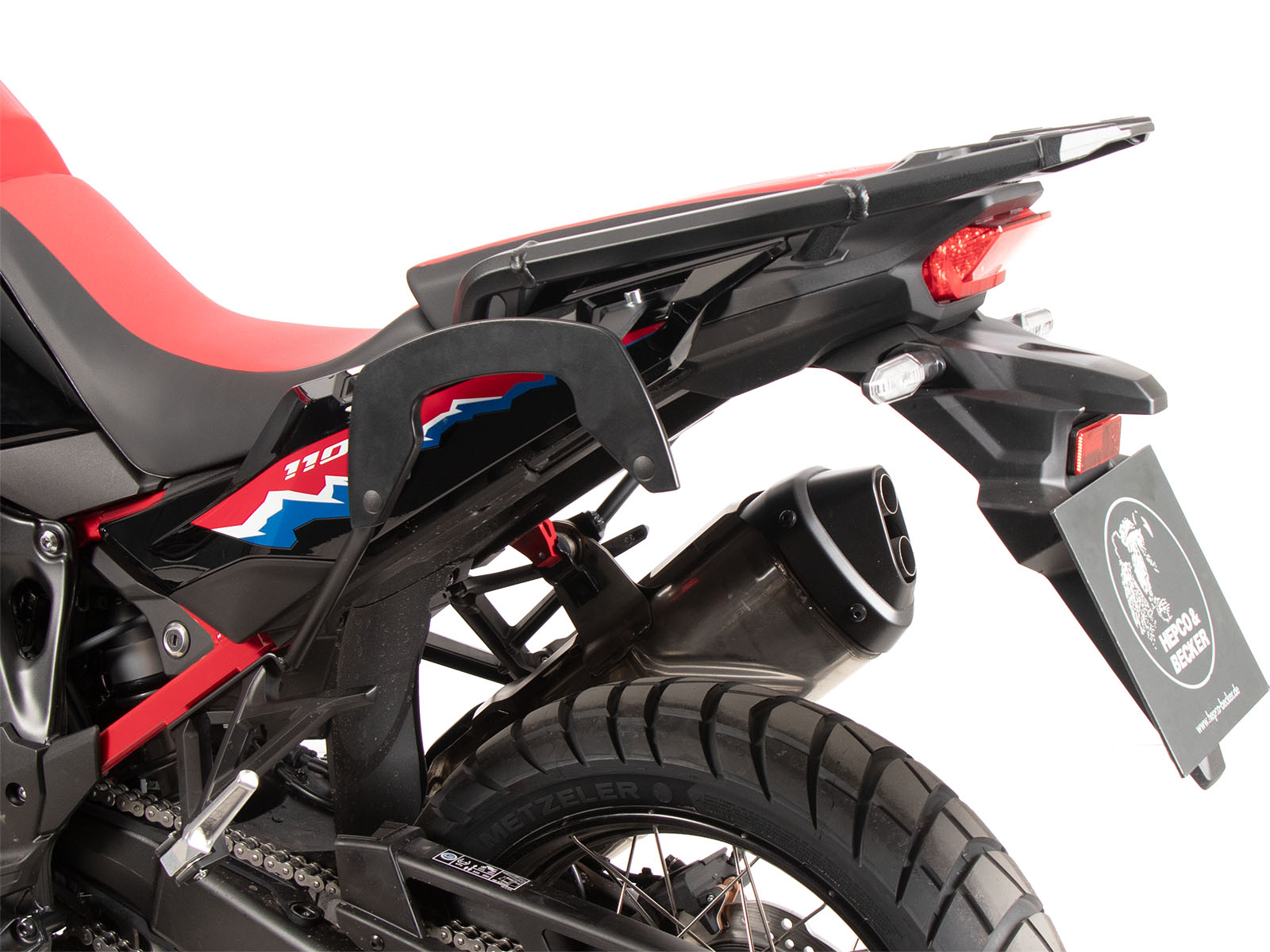 C-Bow zijdrager zwart voor Honda CRF 1100 L Africa Twin (24-) Hepco & Becker