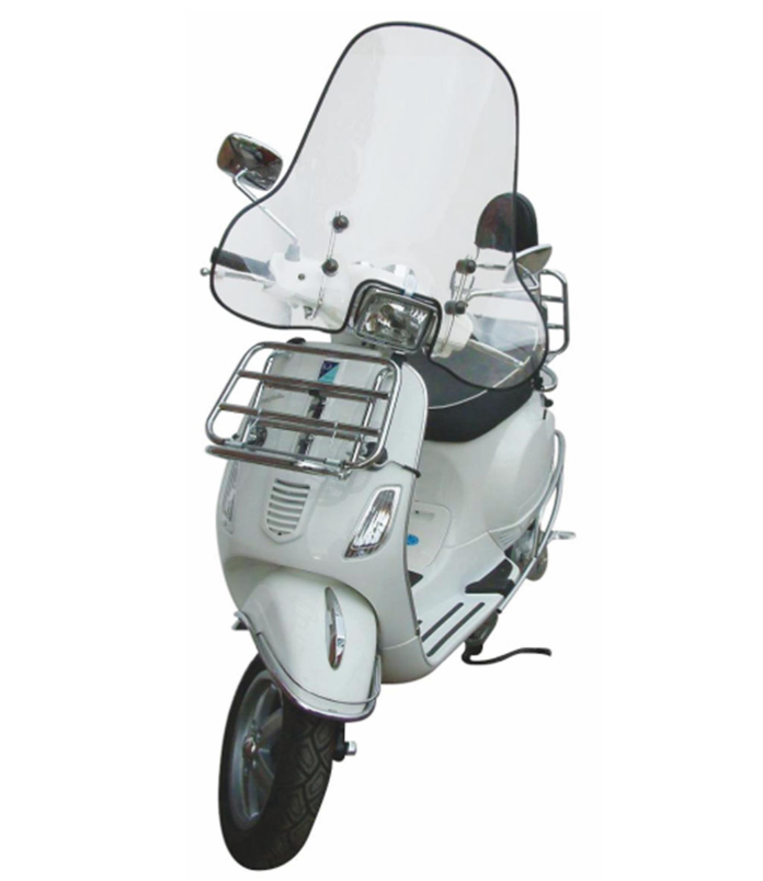 Bagagerek vooraan voor Vespa S 50-150cc, opvouwbaar, chroom