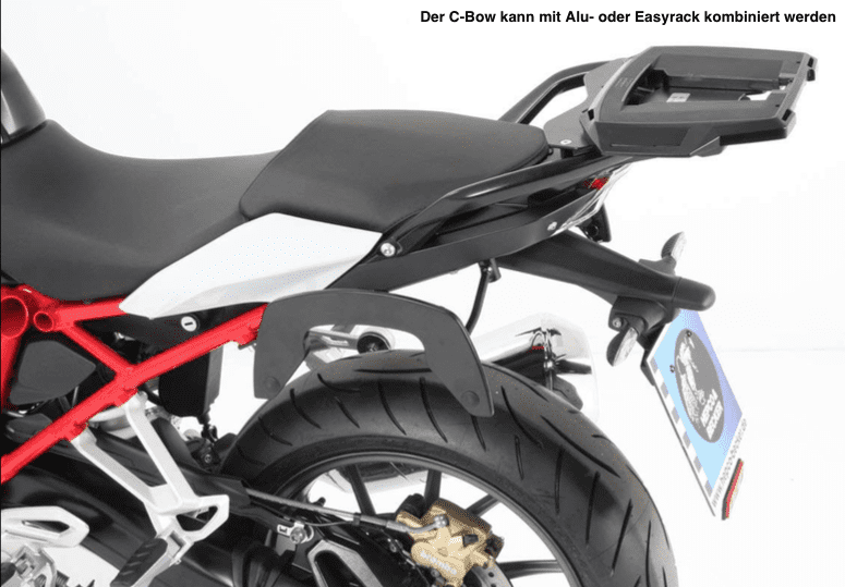 C-Bow zijdrager zwart voor BMW R 1200 RS LC (15-18) Hepco & Becker