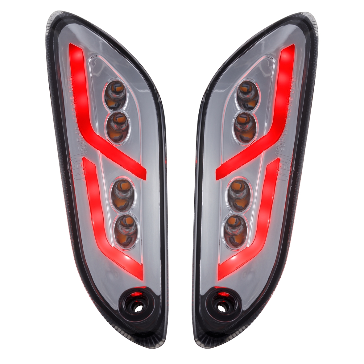 Richtingaanwijzer kit links / rechts LED getint voor Vespa Primavera / Sprint 50-150cc SIP Style