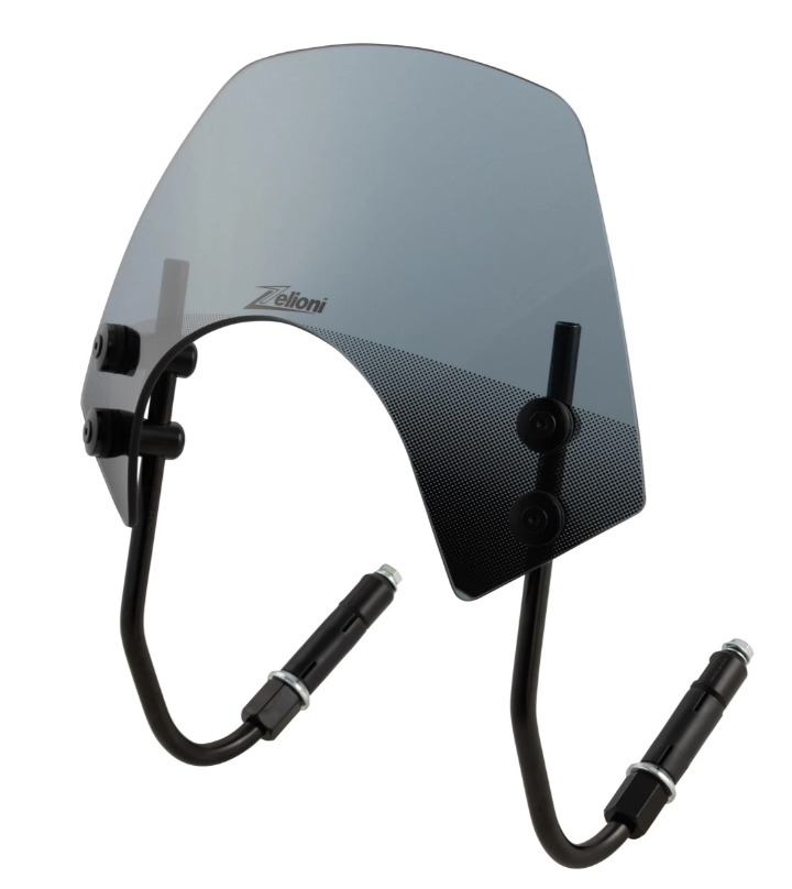 Flyscreen ZELIONI Racing voor Vespa GTS/GTS Super 125-300cc, zwart getint