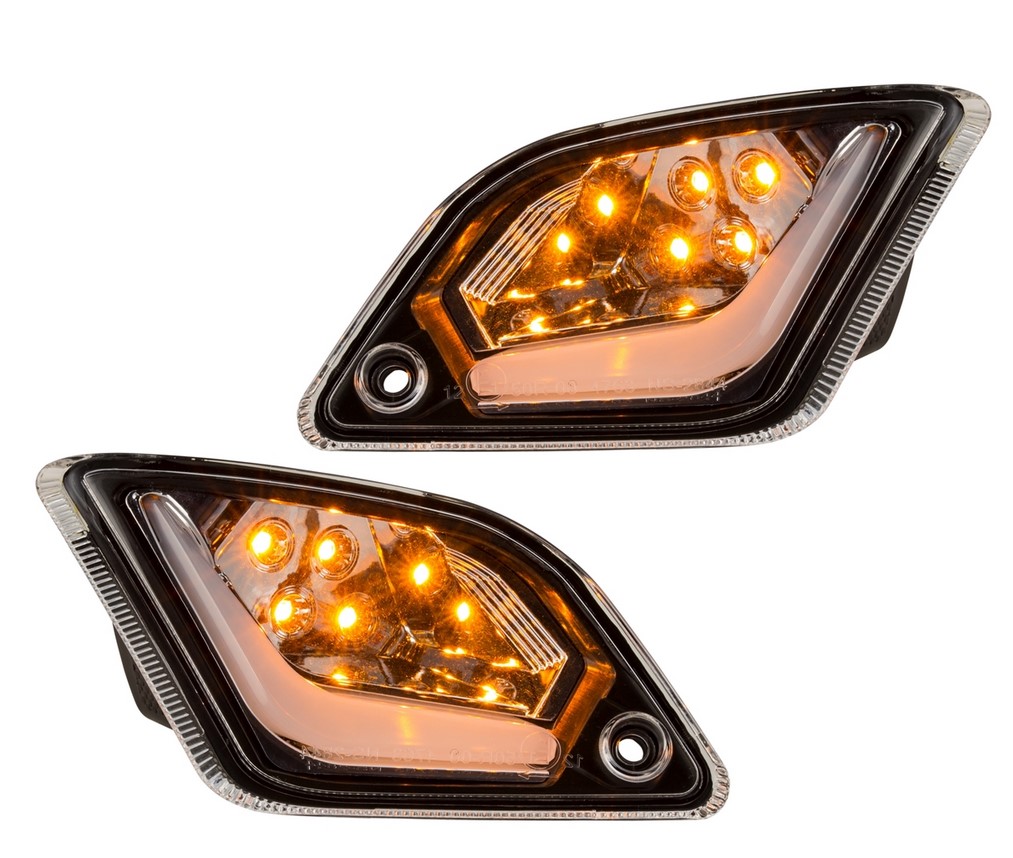 Richtingaanwijzerset achter links/rechts voor Vespa GTS/GTS Super/GTV 125-300cc ('14-), duidelijk