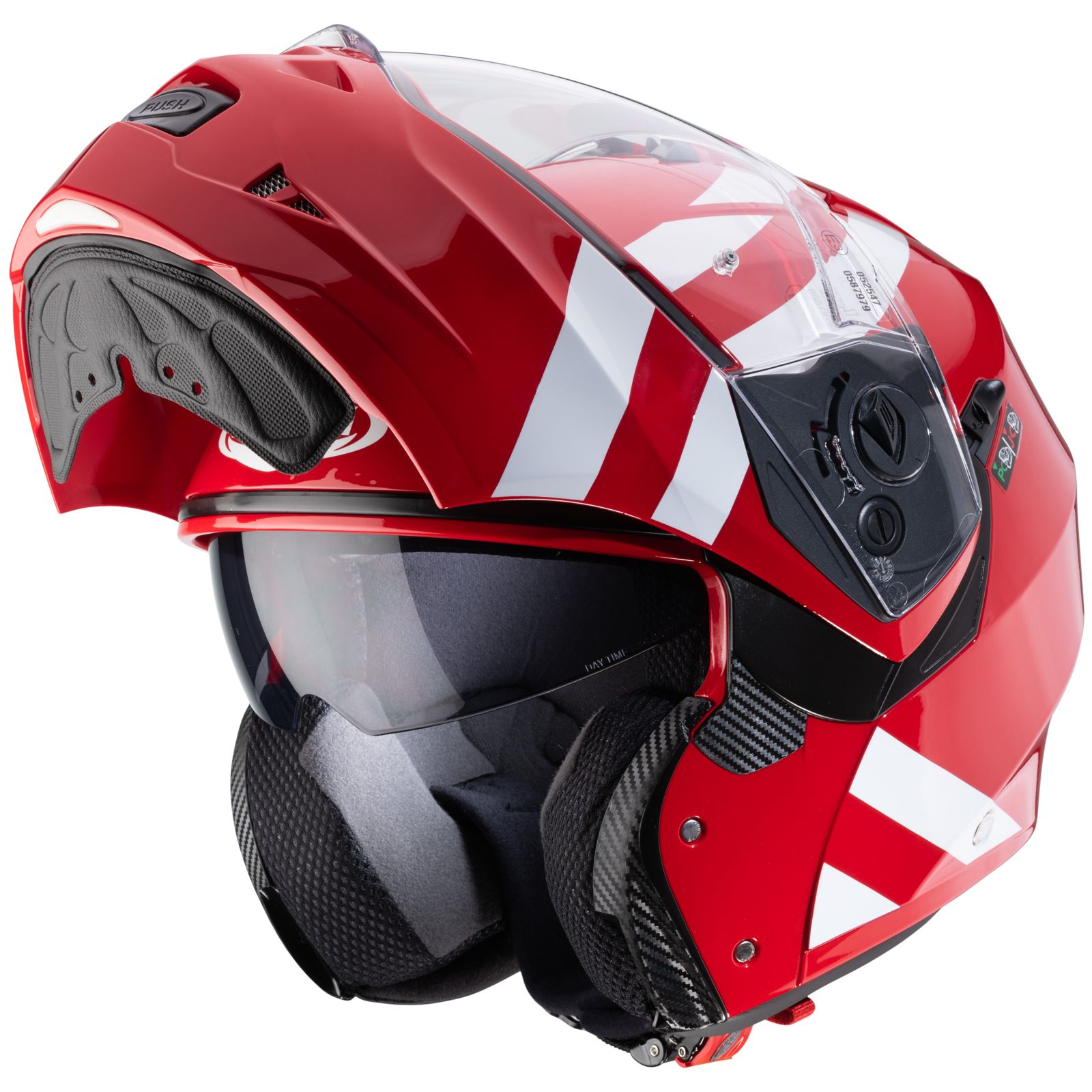 Caberg Helm Duke II Superlegend, rood/wit