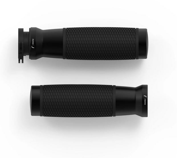 Handvatten RIZOMA Urlo RS Ø 22/24 mm L 120 mm voor Vespa Primavera/Sprint, zwart geanodiseerd
