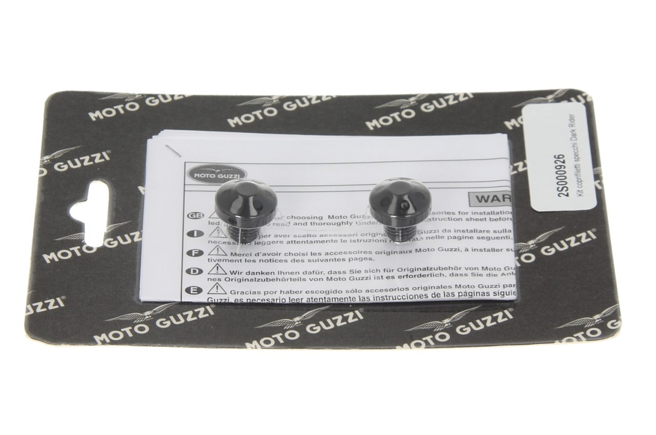Hoes zwart voor spiegelbevestiging voor Moto Guzzi V7 III/ V9 Bobber/ V9 Roamer / V7 850