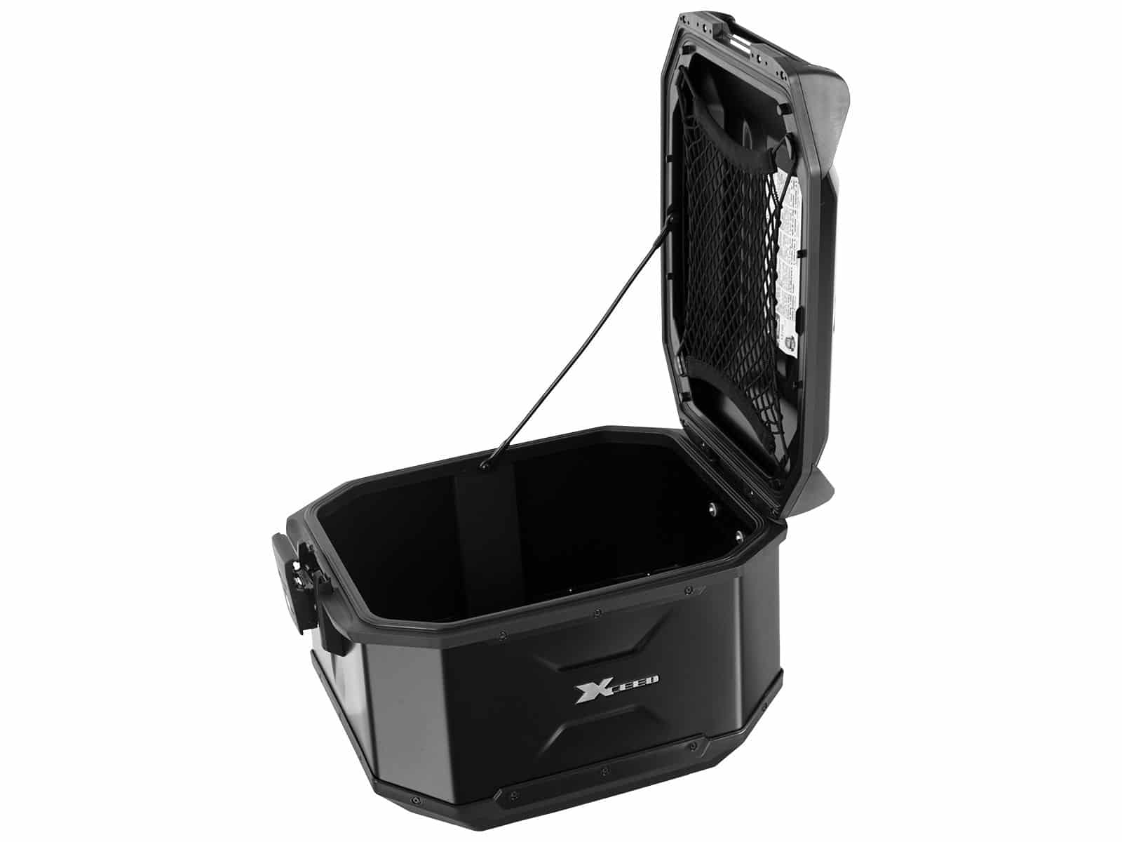 Xceed aluminium topkoffer 45 liter zwart