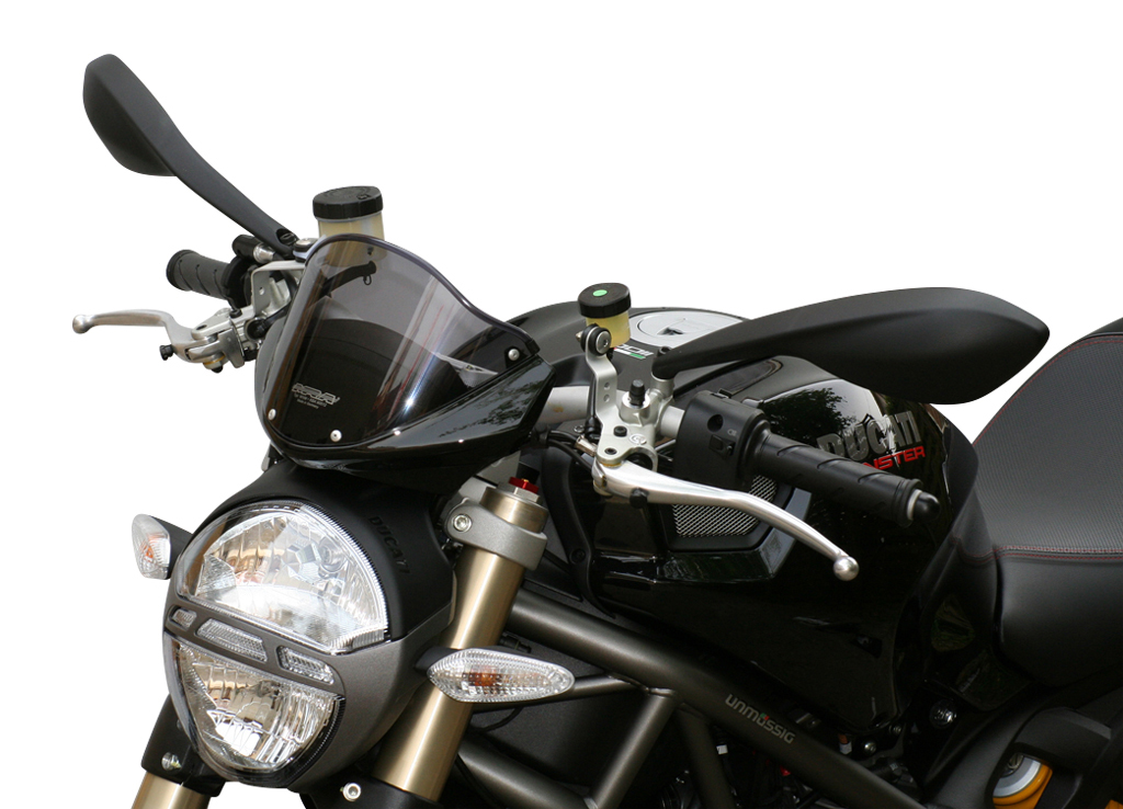 Origineel MRA "O" windscherm voor DUCATI MONSTER 696 / 796 / 1100 alle bouwjaren