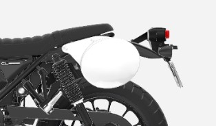 Nummerplaat voor Honda CL 500 Scrambler (23-) Origineel