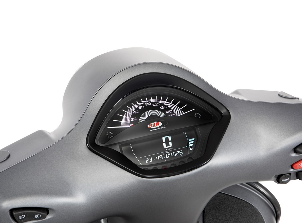 Toerenteller/snelheidsmeter voor Vespa GTS/GTS Super 300cc FL ('14-), zwart