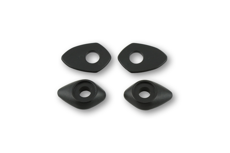HIGHSIDER smart montageplaten Indy Spacer Zwart Voor diverse Ducati