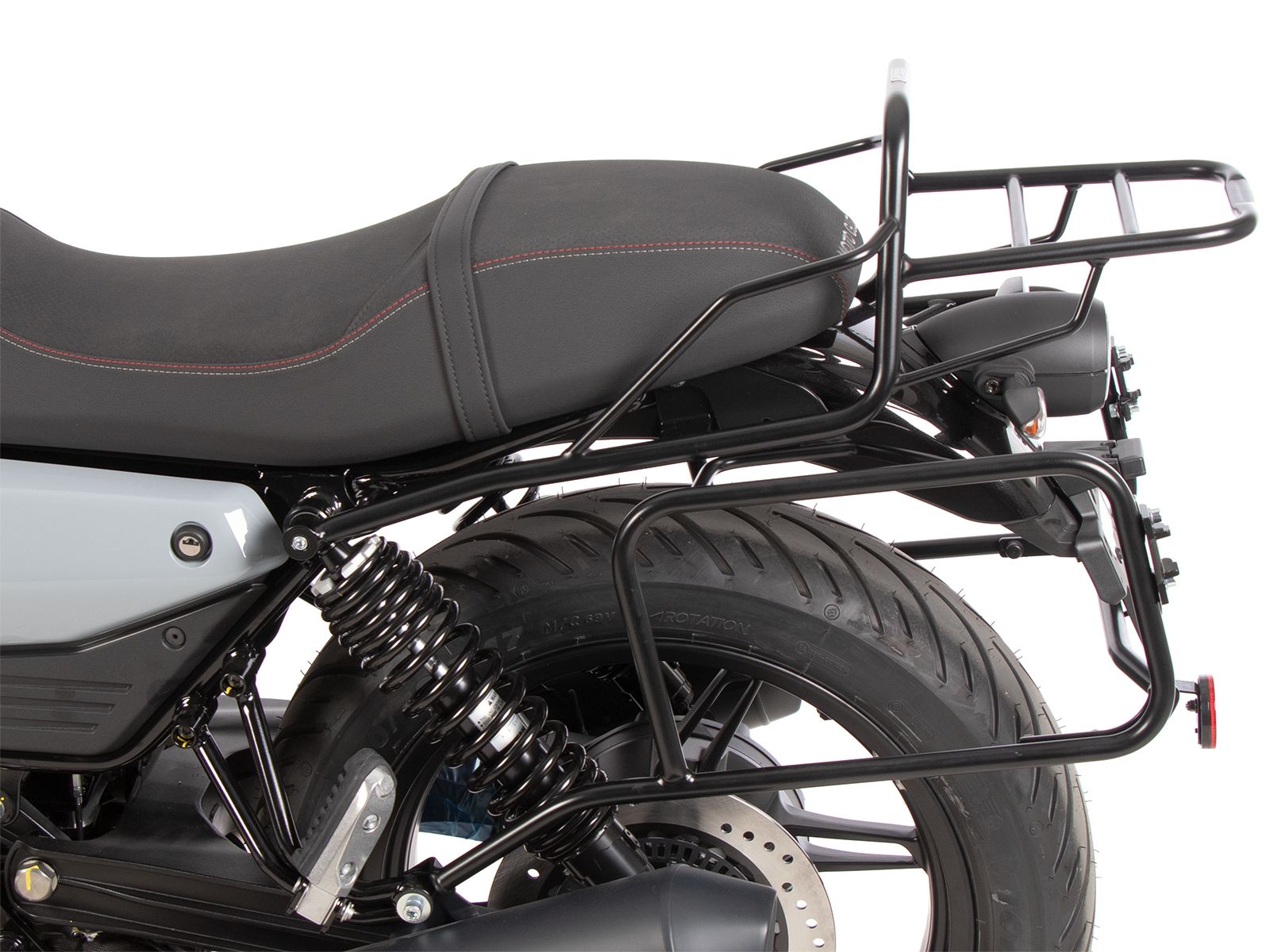 Buisvormige bagagedrager topkoffer zwart voor Moto Guzzi V7 850 Sport (25-) Hepco & Becker