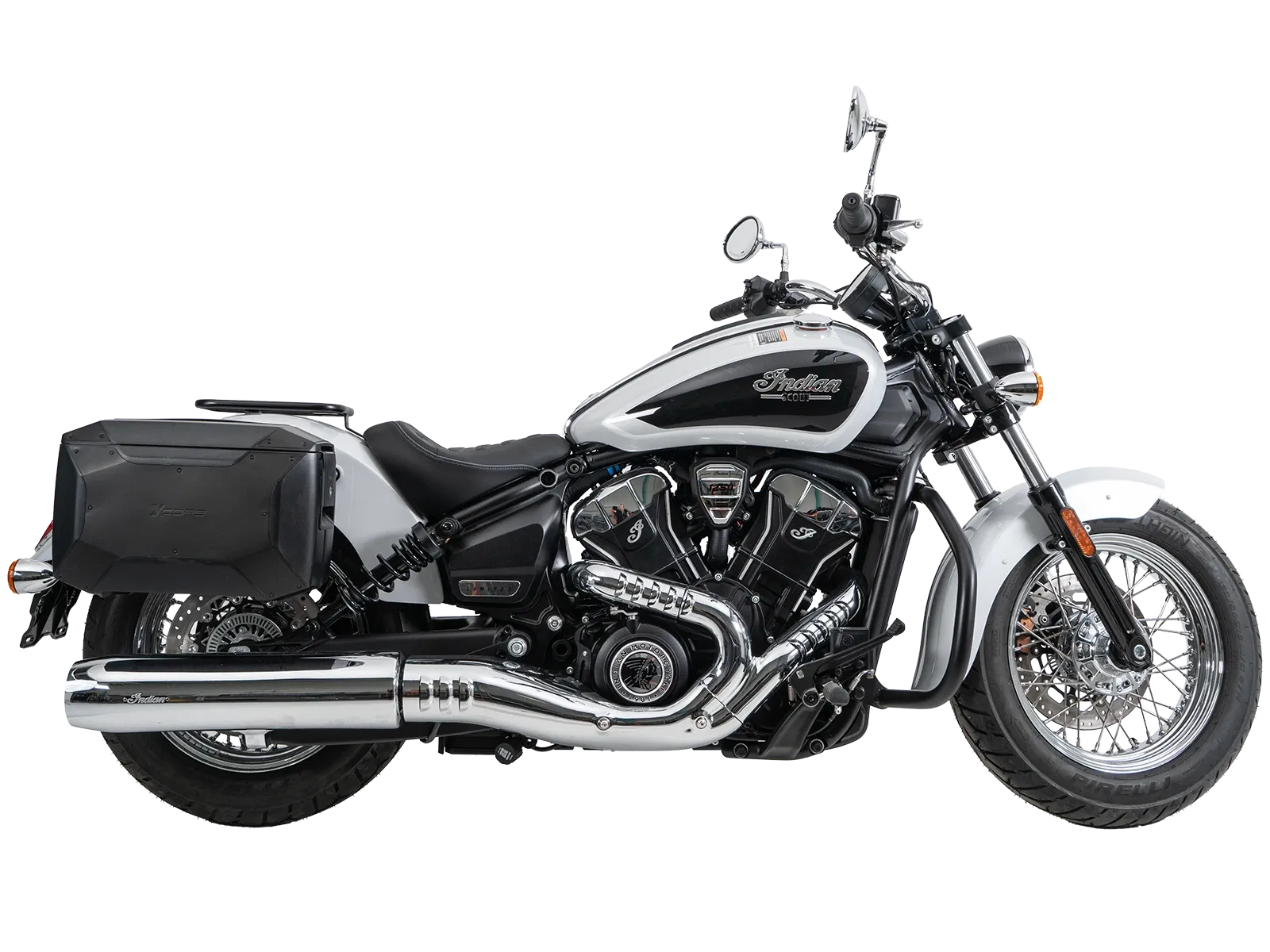 C-Bow zijdrager chroom voor Indian Scout Classic 1250 (25-) Hepco & Becker